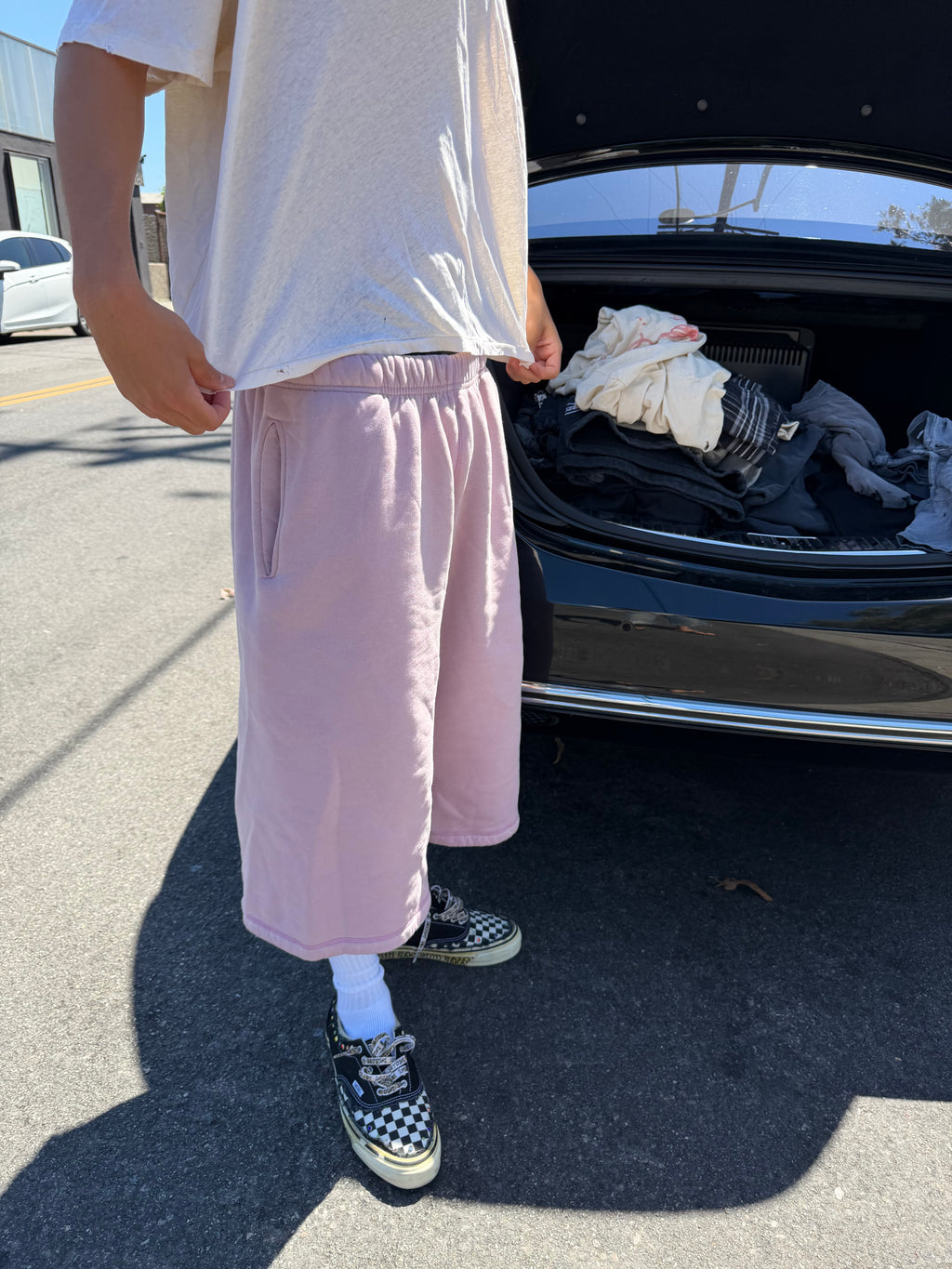 Plane Jane Nude Pink Sweatshort
