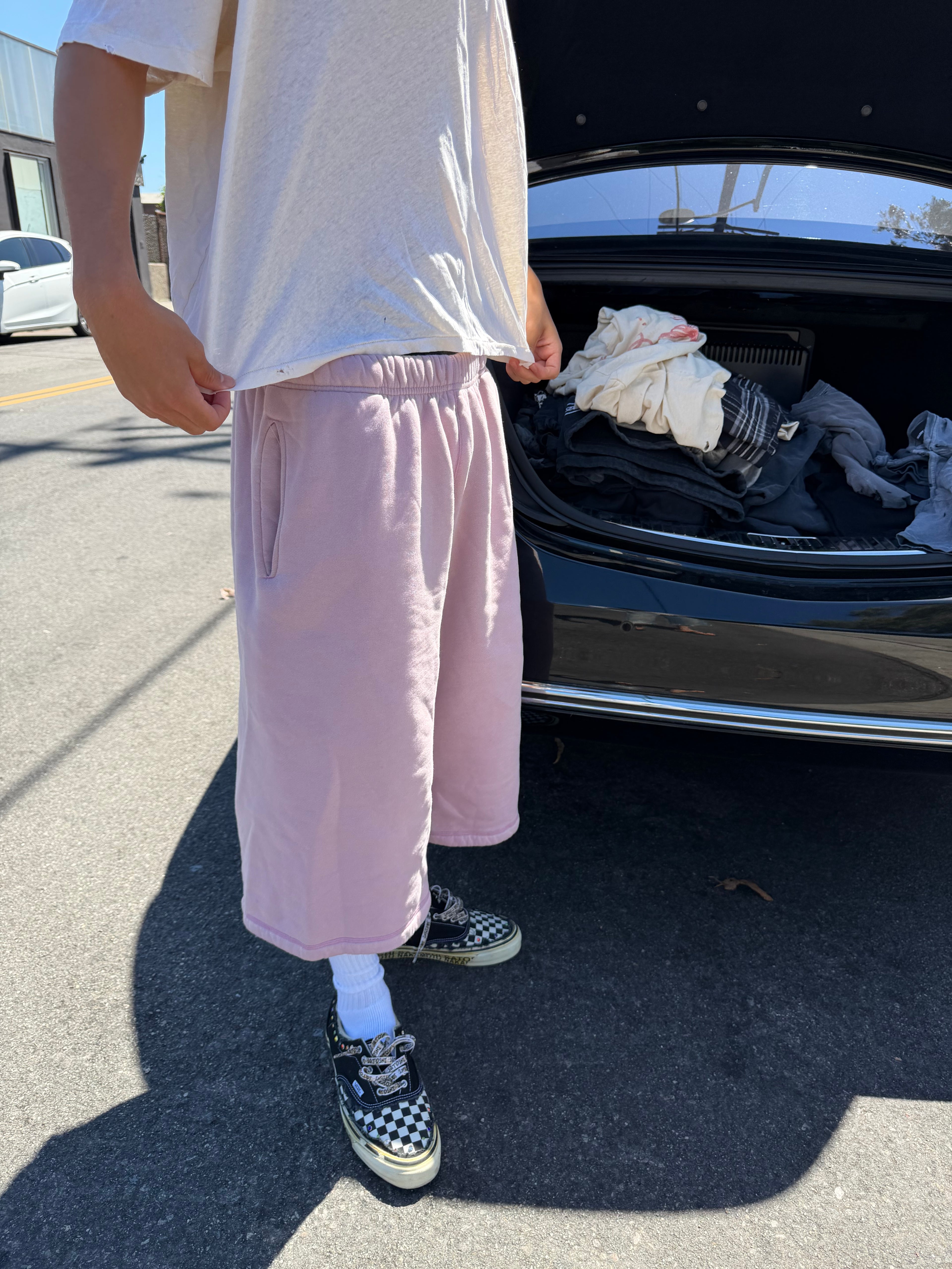 Plane Jane Nude Pink Sweatshort