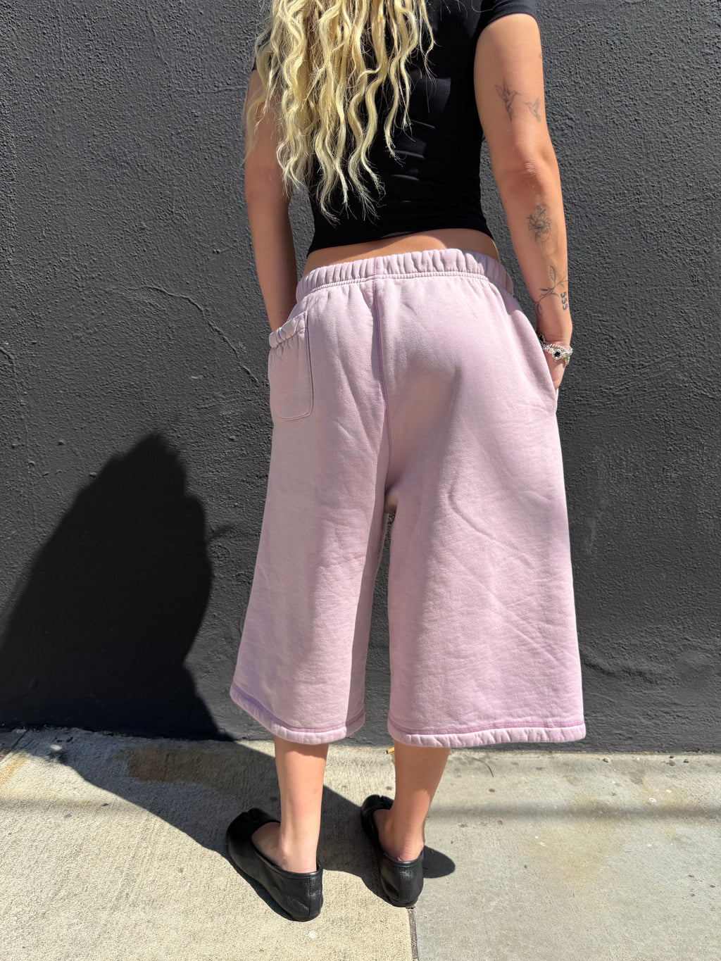 Plane Jane Nude Pink Sweatshort