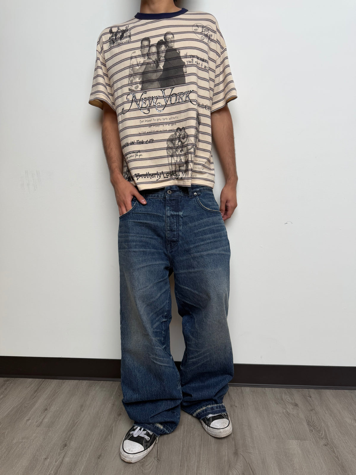 CHrosshatch Denim Dark Wash