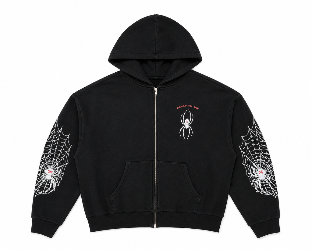 Silk Web Zip Up