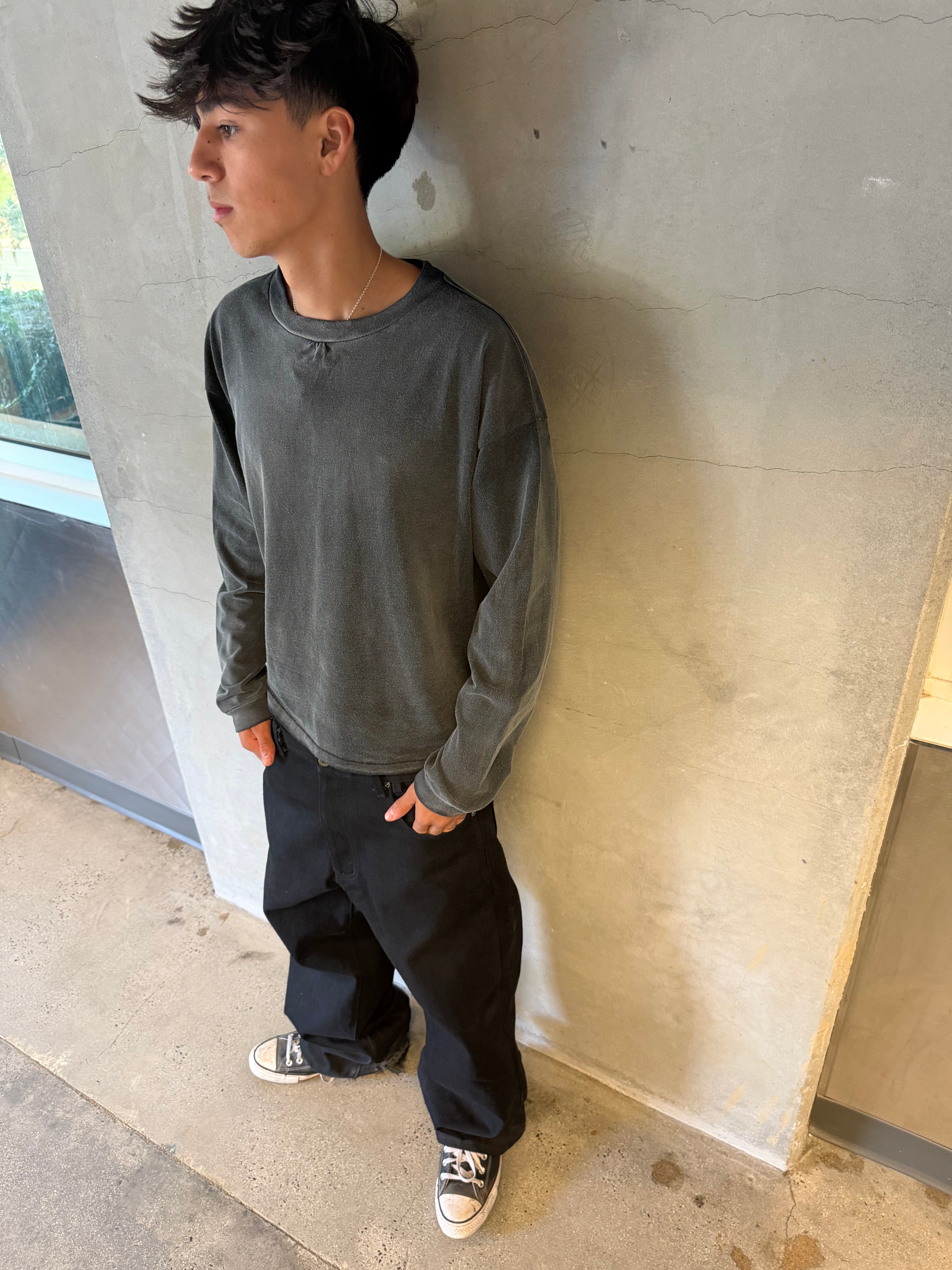 Core Long-sleeve Faded Black