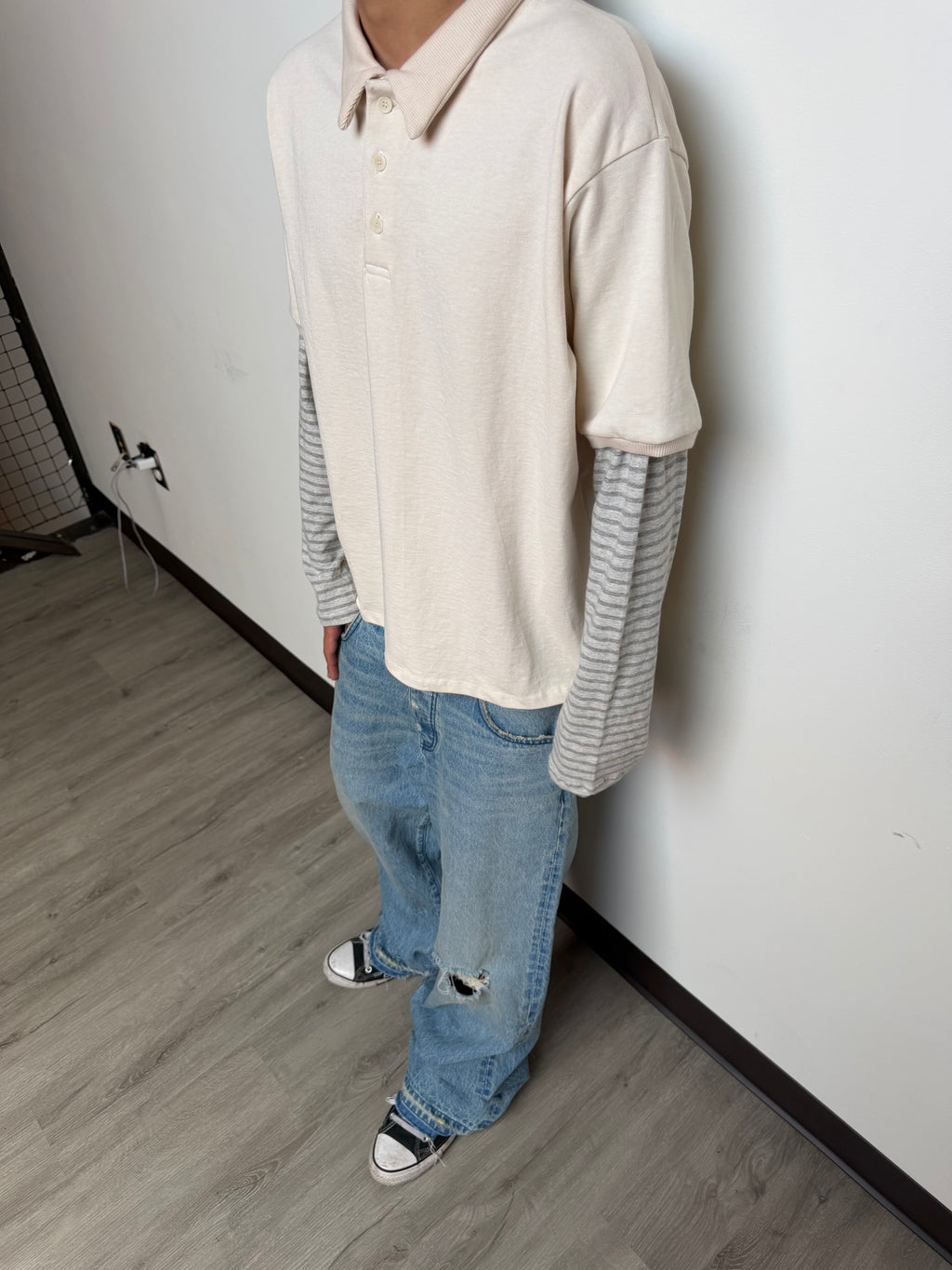 CHrosshatch Denim Light Wash