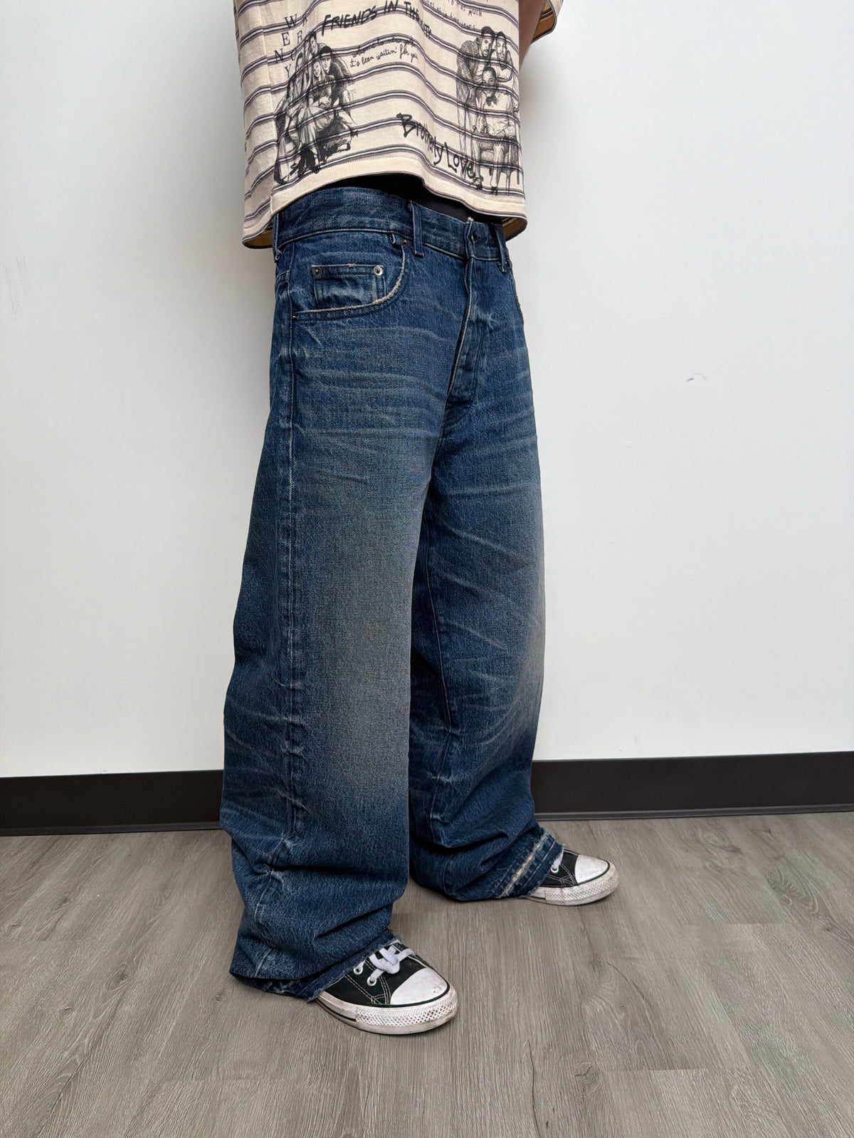 CHrosshatch Denim Dark Wash