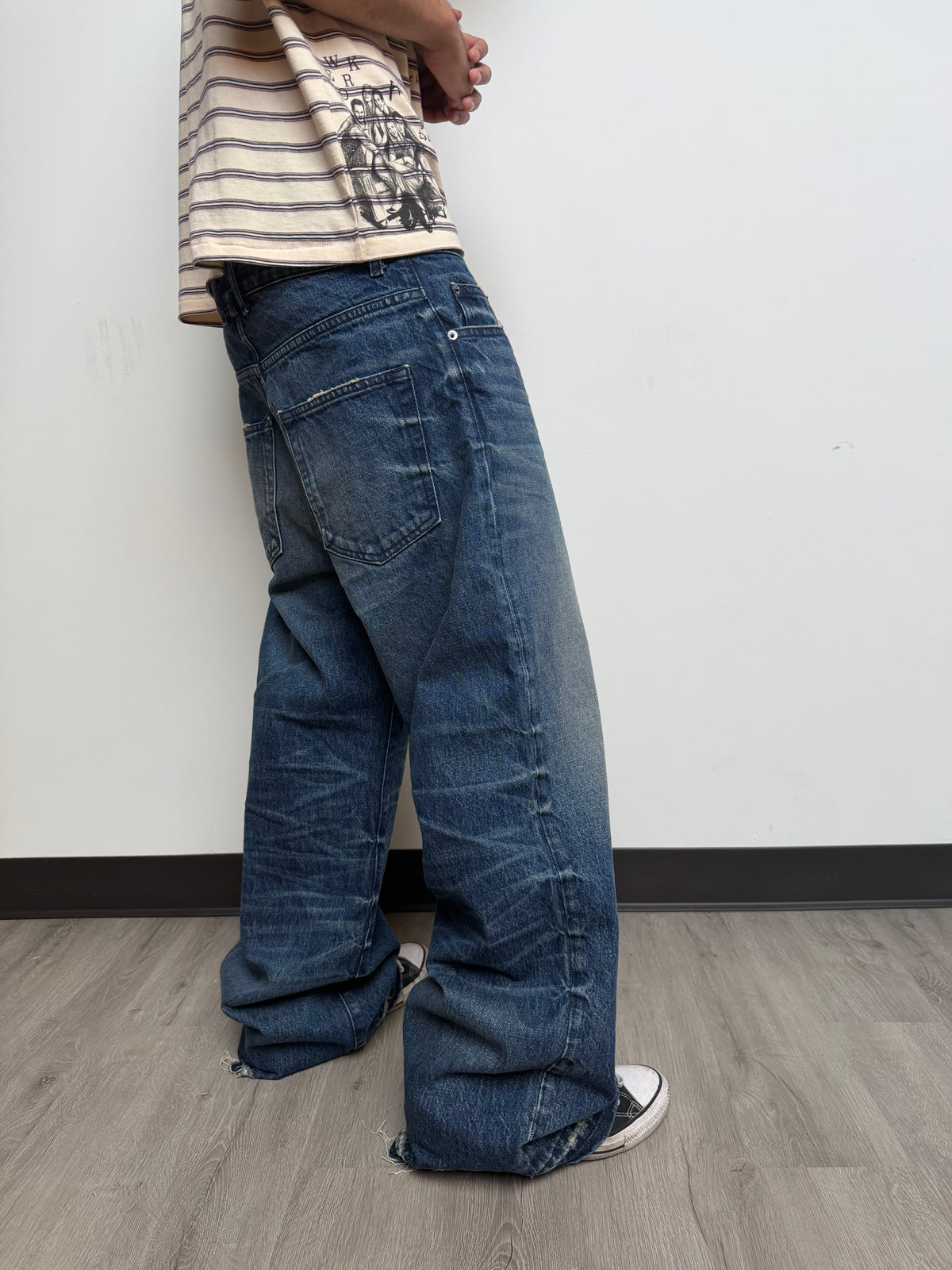CHrosshatch Denim Dark Wash