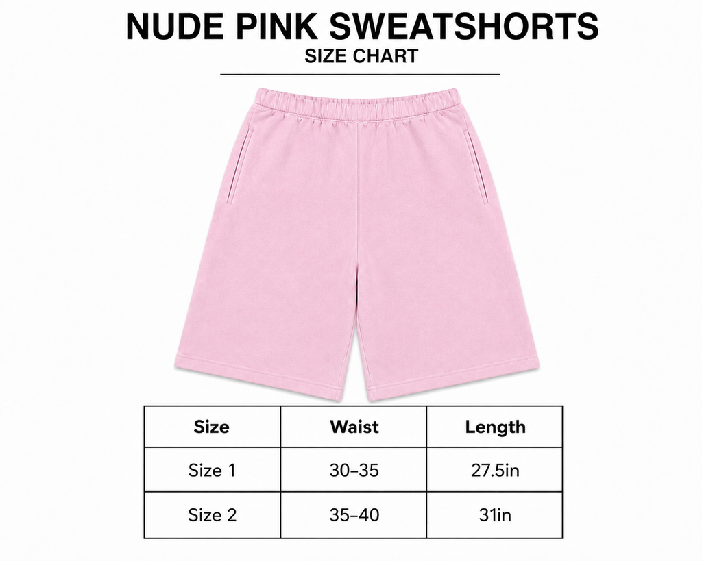 Plane Jane Nude Pink Sweatshort