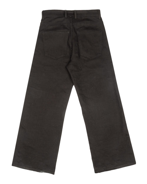 CHrosshatch Cut Denim